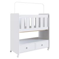Mini Berço Moises Sem Colchao 2 Gavetas By510 Branco Comm Branco - 1