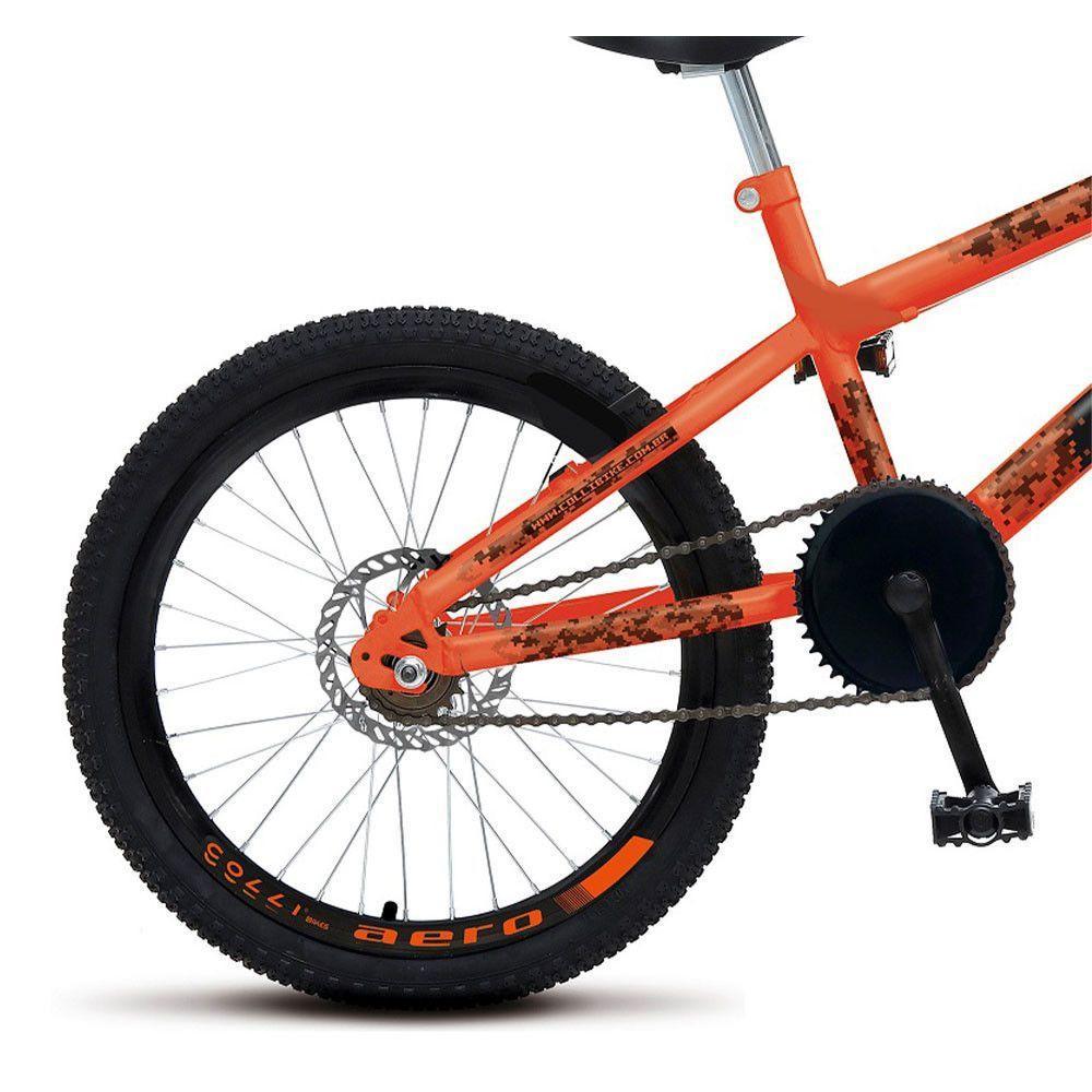 Bicicleta Skill Boy Cross Aro 20 Colli Laranja Neon - 4