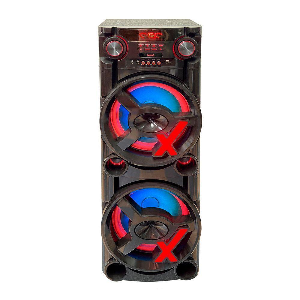 Caixa De Som Amplificada Aca-2900 New X Com Bluetooth Amvox Preto Bivolt - 4