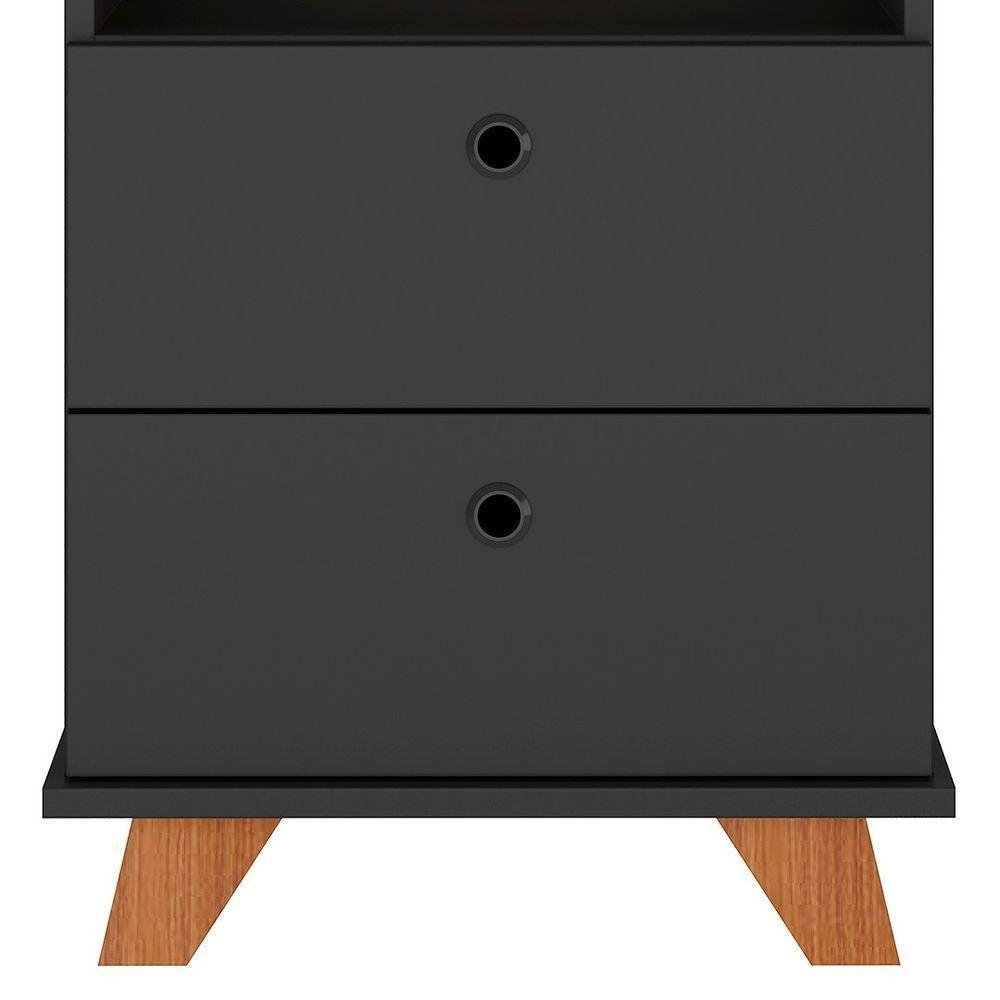 Gaveteiro Para Escritório 2 Gavetas May A06 Freijó/branco - Mpozenato - 1