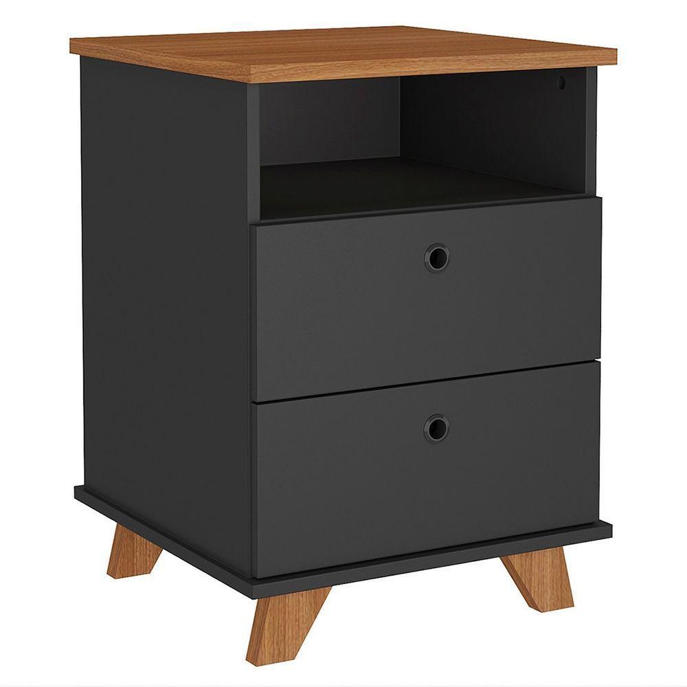 Gaveteiro Para Escritório 2 Gavetas May A06 Freijó/branco - Mpozenato - 4