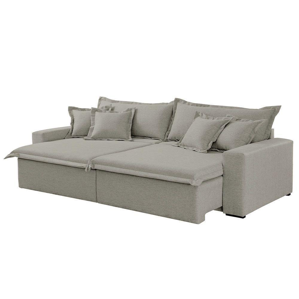 Sofá Montreal Veludo 02 Módulos 80cm B25cm Meu Sofá Online B026 Veludo Prata - 3