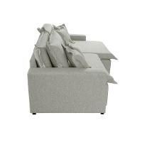 Sofá Montreal Veludo 02 Módulos 80cm B25cm Meu Sofá Online B026 Veludo Prata - 6