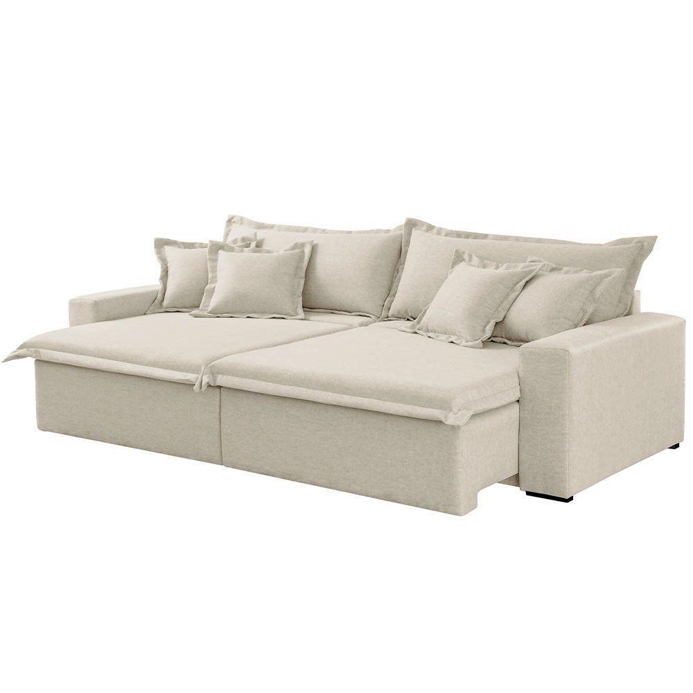 Sofá Montreal Linho 02 Módulos De 90cm B25cm Meu Sofá Online A302 Linho Branco - 3