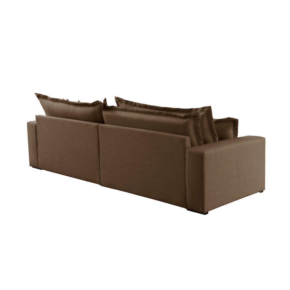 Sofá Montreal Veludo 2 Módulos De 90cm B25cm Meu Sofá Online B016 Veludo Marrom - 4