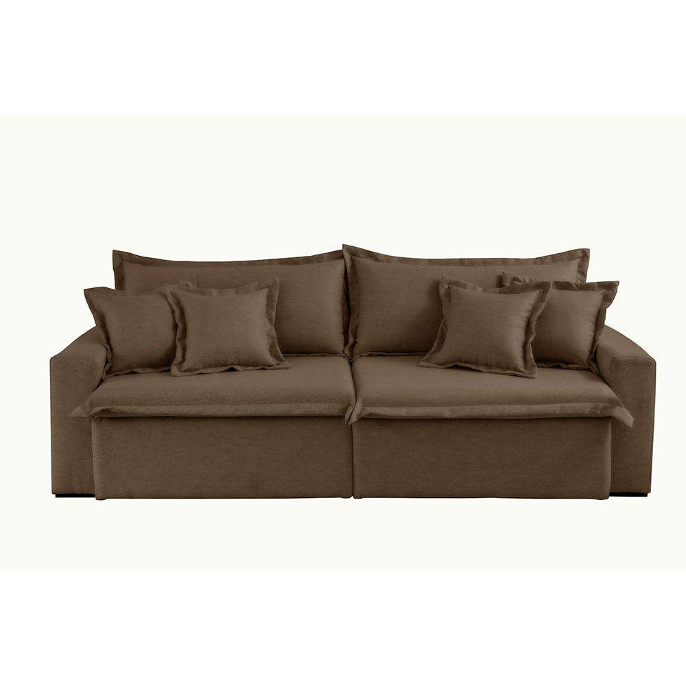 Sofá Montreal Veludo 2 Módulos De 90cm B25cm Meu Sofá Online B016 Veludo Marrom - 5