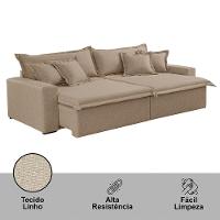 Sofá Montreal Linho 02 Módulos De 80cm B25cm Meu Sofá Online A226 Linho Bege - 2