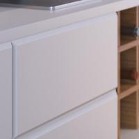 Rack Para Sala De Estar Tv 70 Pol 180cm Makai C04 Off White Matte Freijó - Lyam Decor - 8