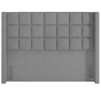 Kit Cabeceira Cama Box Casal 140cm Paris Com Puff Recamier Itália Linho Cinza Escuro - 5