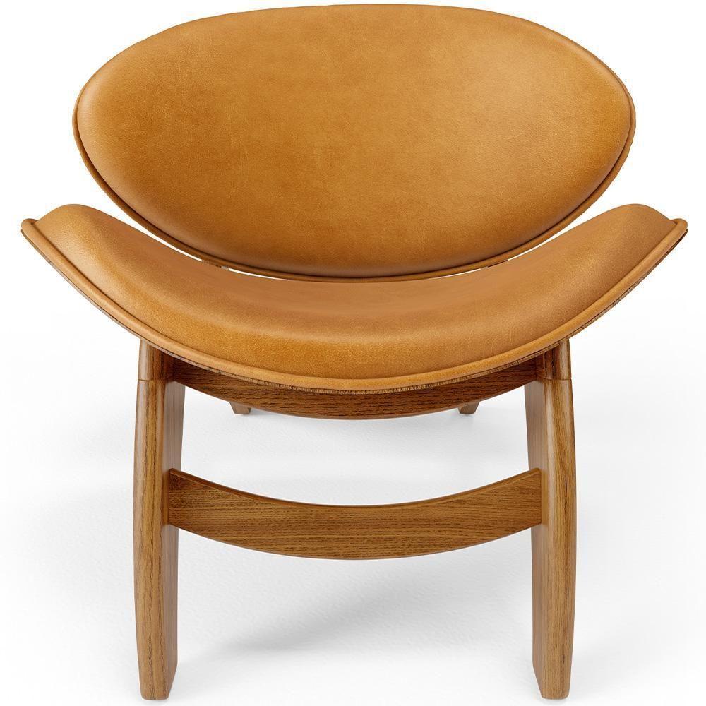 Kit 4 Poltronas Decorativa Orgânica Sala Living Kadosh L02 Couríssimo Whisky - 7