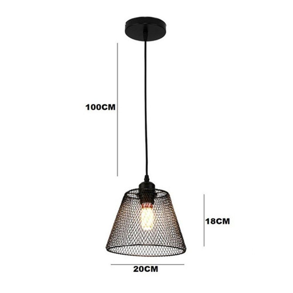 Lustre Cupula Abajur Pendente Aramado Metal Decoraçao - 5