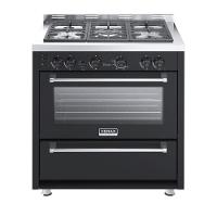 Fogão 5 Bocas Venax Temis A Gás Mesa De Inox 127V Preto - 1