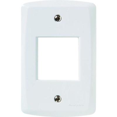 Placa Horizontal Lux² 2 Postos Juntos 4 X 2 Branca - Tramontina