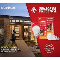 Lâmpada Inteligente Controled Sensor De Presença 6.500k 9w Bivolt - Ourolux - 2
