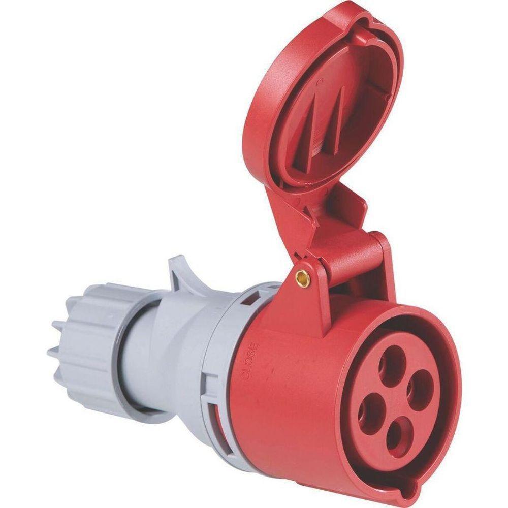 Tomada De Acoplamento Industrial 3p+t 16 A 380-415 Vca 6 H - Tramontina - 1