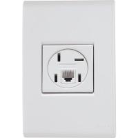 Conjunto 4 X 2 Com 1 Tomada Telefone 4p E Rj11 Liz Branco - Tramontina - 1