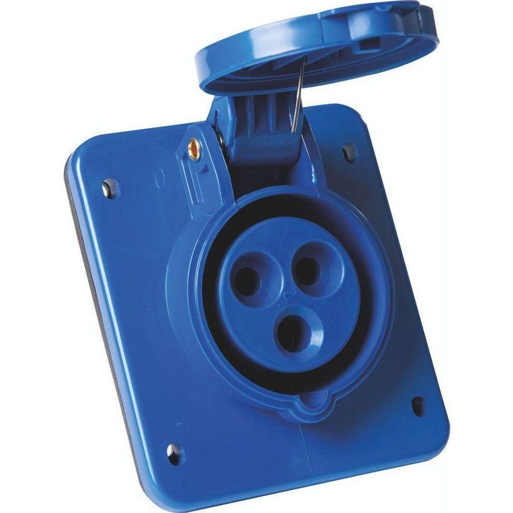 Tomada De Embutir Industrial 2p+t 32 A 220-250 Vca 6 H - Tramontina - 1