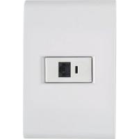 Conjunto 4 X 2 Com 1 Tomada Rj45 Cat, 6 Liz Branco - Tramontina - 1