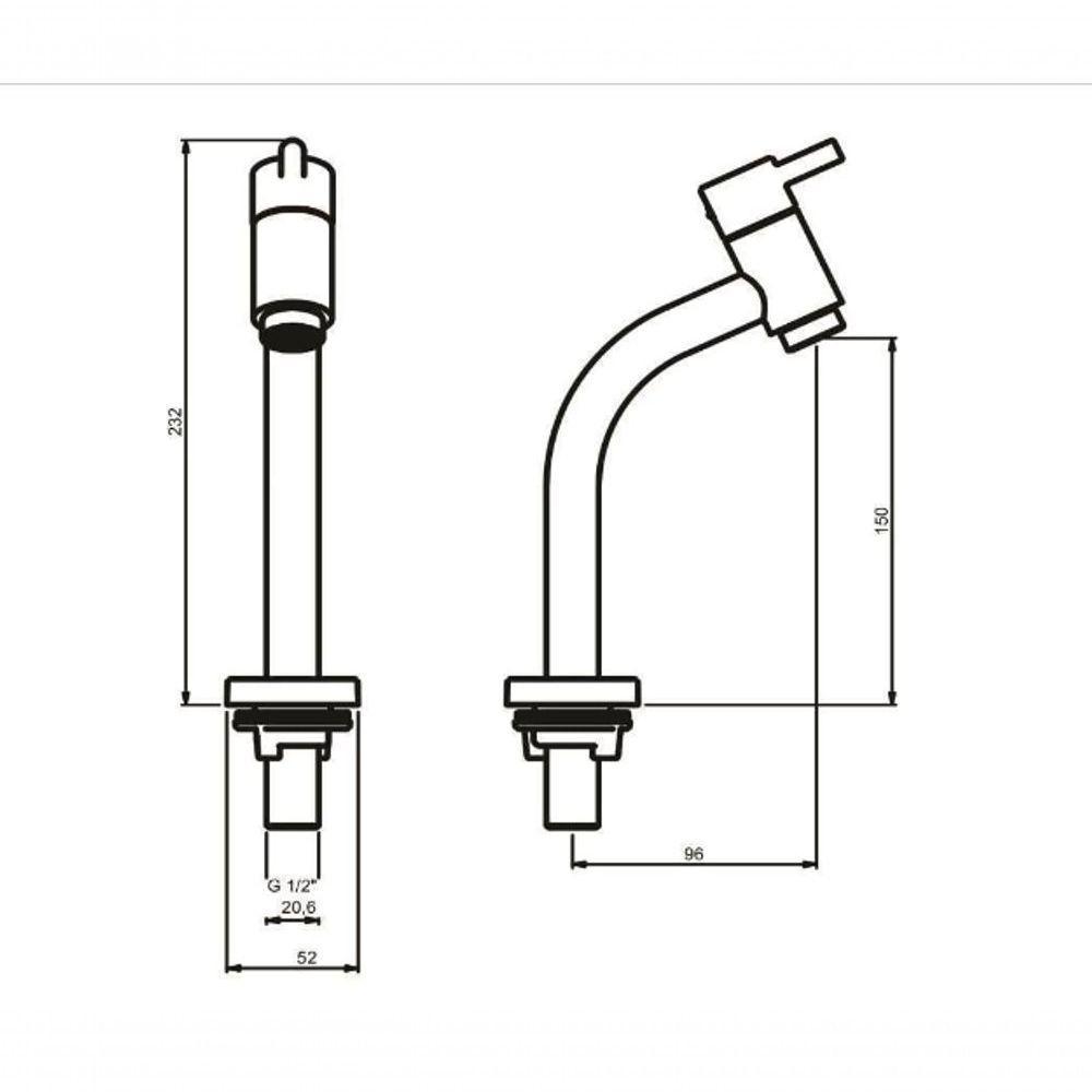 Torneira Balcão 1202 C 77 Meber - 2