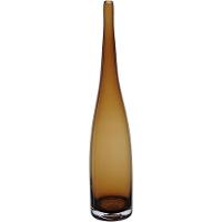 Vaso Decorativo Enfeite Casa Garrafa Home&co Vidro 41x8x8cm âmbar - 1