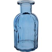 Vaso Decorativo Enfeite Casa Garrafa Home&co Vidro 14x7x7cm Azul - 1