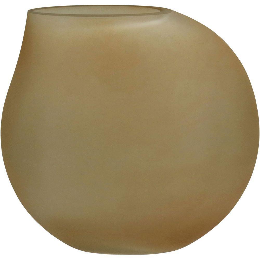 Vaso Decorativo Enfeite Casa Gota Home&co Vidro 29x12x30cm âmbar - 1