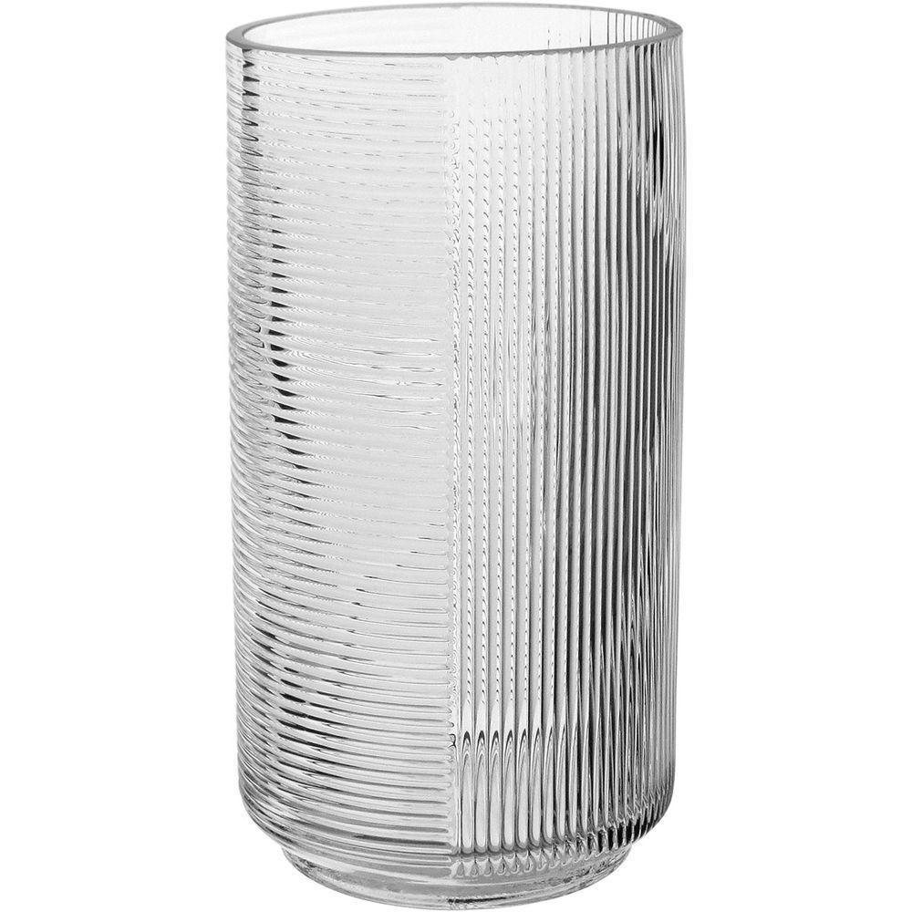 Vaso Decorativo Enfeite Casa Home&co Vidro 25x13x13cm Transparente - 1