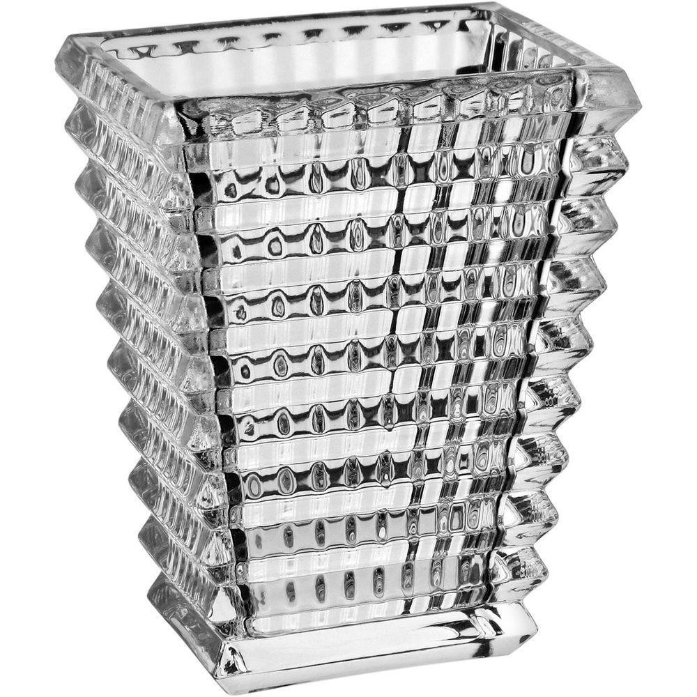 Vaso Decorativo Enfeite Casa Retangular Home&co Eco Crystal 20x8x5cm Transparente - 1