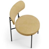 Cadeira Decorativa Estofada Para Sala De Jantar Louise L02 Couríssimo Fendi - Lyam Decor - 2