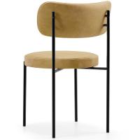 Cadeira Decorativa Estofada Para Sala De Jantar Louise L02 Couríssimo Fendi - Lyam Decor - 5