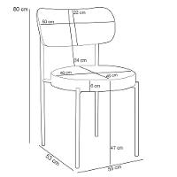 Kit 02 Cadeiras Estofadas Para Sala De Jantar Louise L02 Couríssimo Verde - Lyam Decor - 5