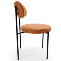 Kit 08 Cadeiras Estofadas Para Sala De Jantar Louise L02 Couríssimo Canela - Lyam Decor - 2