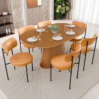 Kit 02 Cadeiras Estofadas Para Sala De Jantar Louise L02 Couríssimo Whisky - Lyam Decor - 7