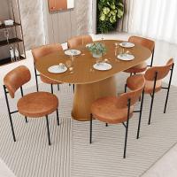 Kit 02 Cadeiras Estofadas Para Sala De Jantar Louise L02 Couríssimo Camel - Lyam Decor - 8