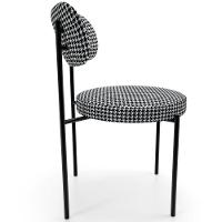 Kit 02 Cadeiras Estofadas Para Sala De Jantar Louise L02 Pied Poule - Lyam Decor - 3