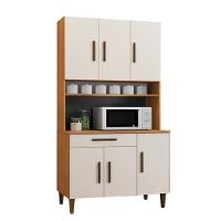 Armário De Cozinha 6 Portas Salvador Kaiki Móveis Nature Off White - 1