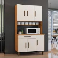 Armário De Cozinha 6 Portas Salvador Kaiki Móveis Nature Off White - 3
