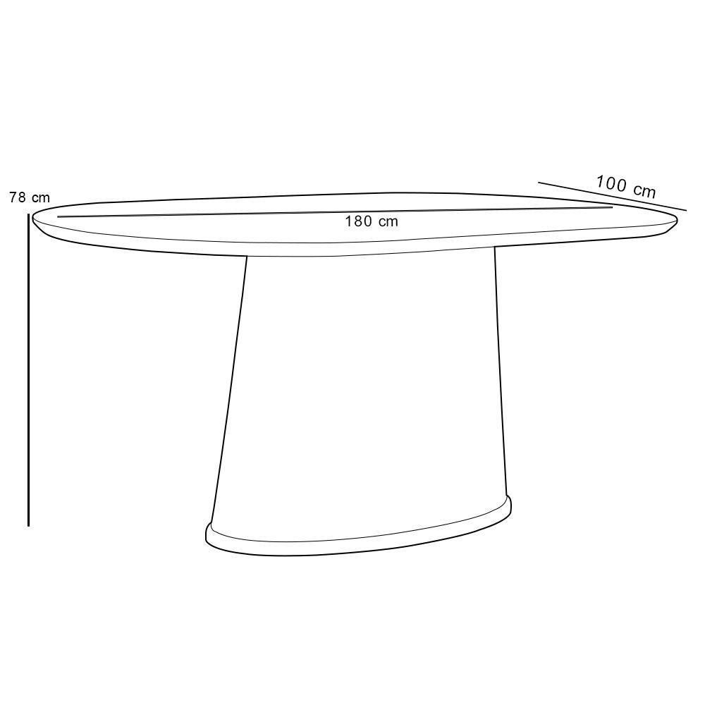 Mesa Para Sala De Jantar Valência Com 06 Cadeiras Sala De Jantar Louise L02 Couríssimo Whisky Pied Poule - Lyam Decor - 3