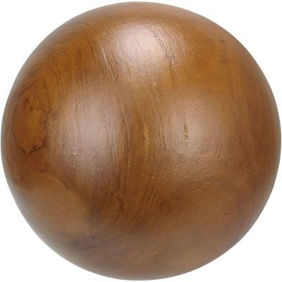 Adorno Decorativo Enfiete Casa Aparador Esfera Home&co Madeira 42x42x42cm Natural