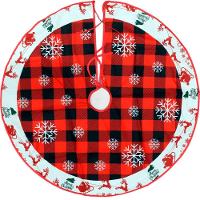 Saia Para árvore Natal Temática Flocos De Neve Natalino 90cm - 1