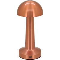 Luminária Decorativa Led Mesa Usb Metal 21x9x9cm Cobre - 1