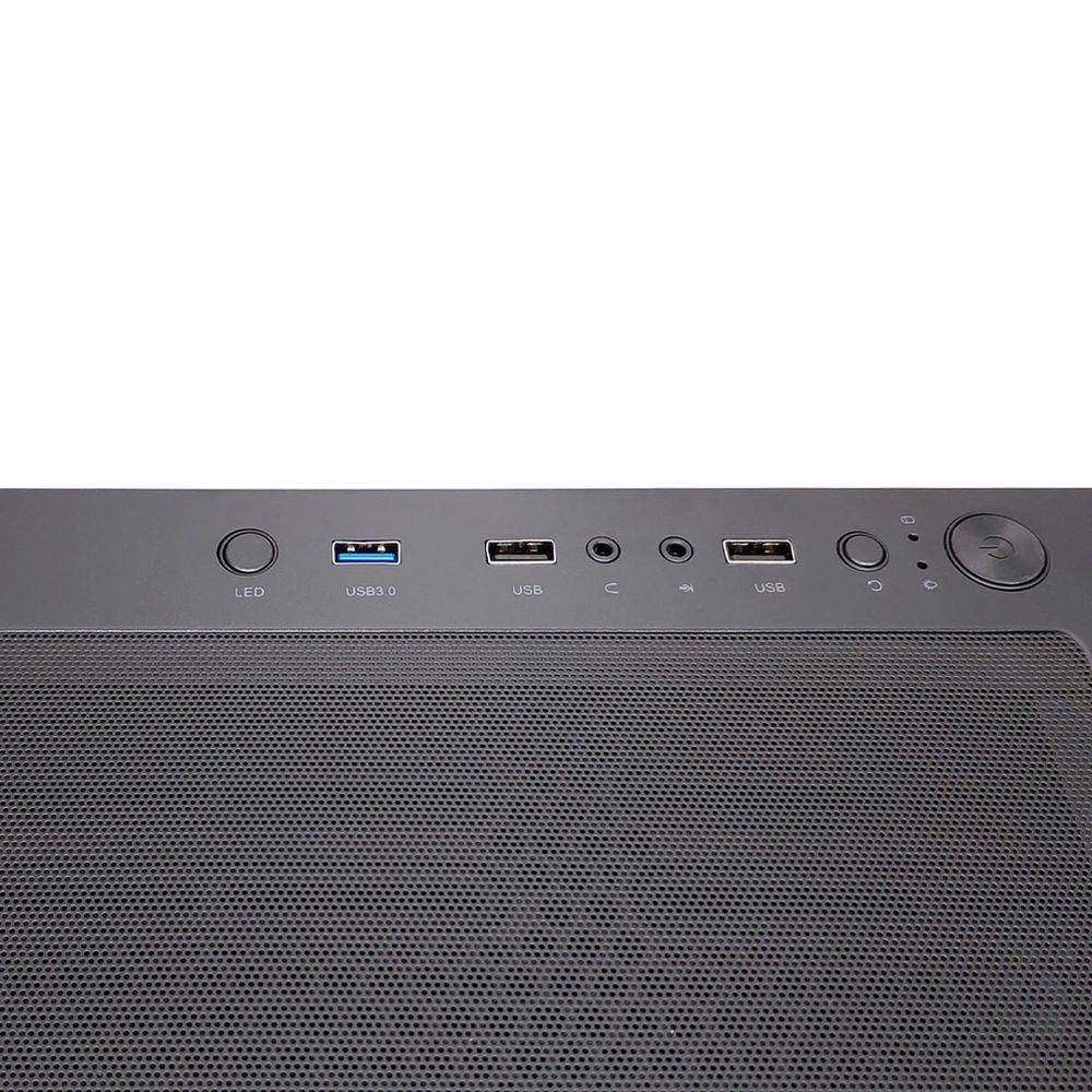 Gabinete Gamer Evolut Han, Lateral Em Vidro Temperado, 3x Fans Rgb, Usb 3.0, Atx - Eg-817 - 2