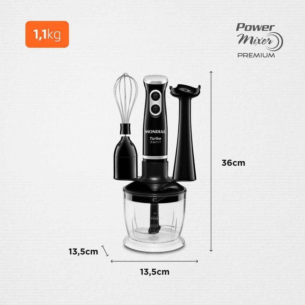 Mixer Turbo 3 Em 1 Mondial M-14 Mixer M-14 127v/60hz - 2