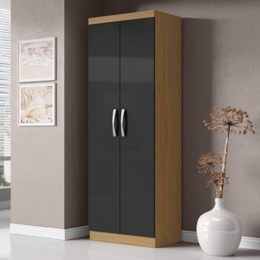 Armário Multiuso Organizador Lavanderia 2 Portas 3 Prateleiras 1,70m New Aramóveis Atac Graf - 5