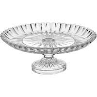 Centro Mesa Decorativo Fruteira Com Pé Vidro 11x30x30cm - 1