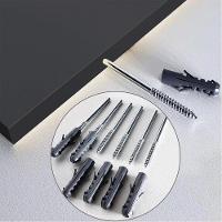 Prateleira Flutuante Para Escritório Kit 3 Com Suporte Invisível Cp2 Yara Preto - Lumil - 3