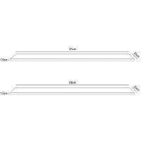 Prateleira Flutuante Para Escritório Kit 3 Com Suporte Invisível Cp2 Yara Preto - Lumil