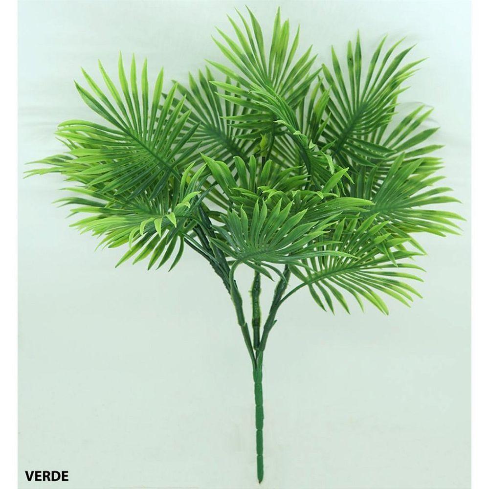Buquê Folhagem Palmeirinha Leque Verde Artificial Prime 38cm - Mc Flores - 3