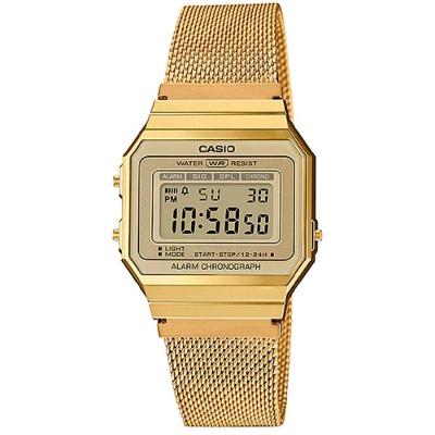 Relógio Casio Vintage A700wmg9adf Feminino Dourado