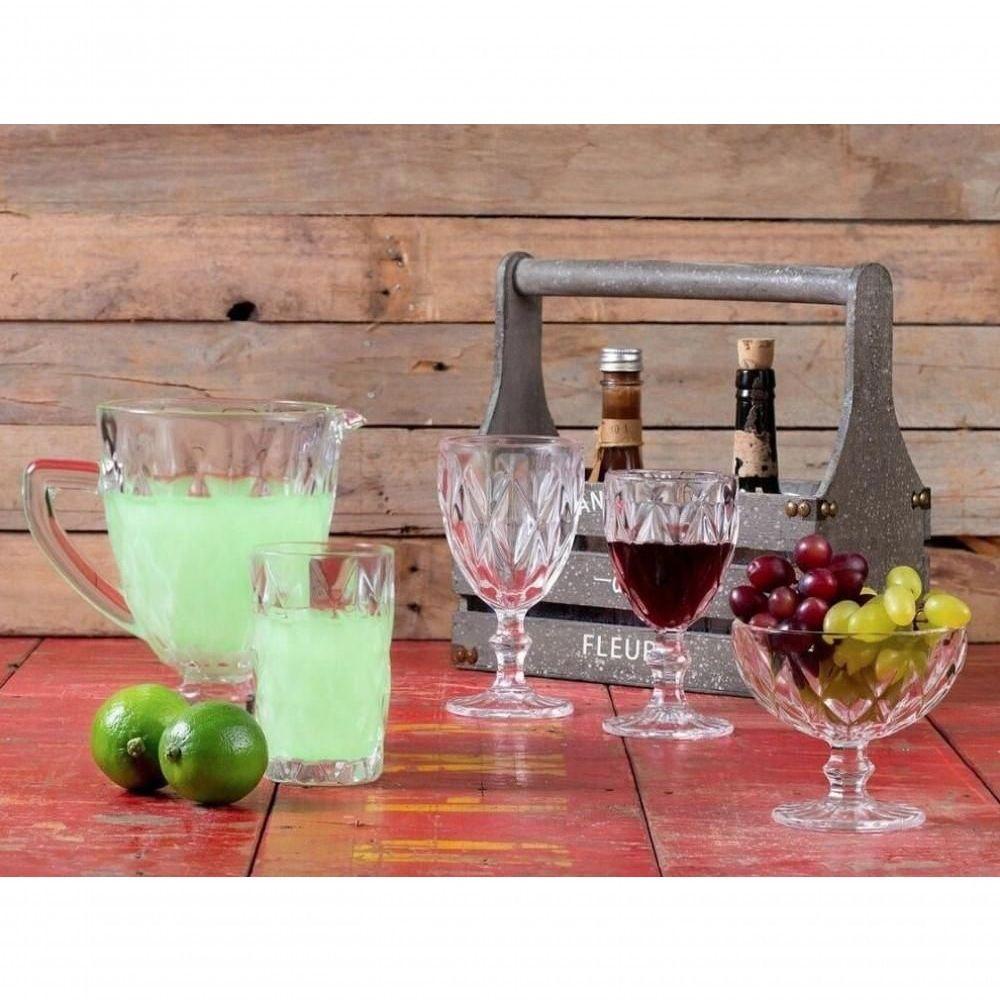 Jogo De 24 Taças Para Agua Clear Vitral Verre - Mimo Style - 5